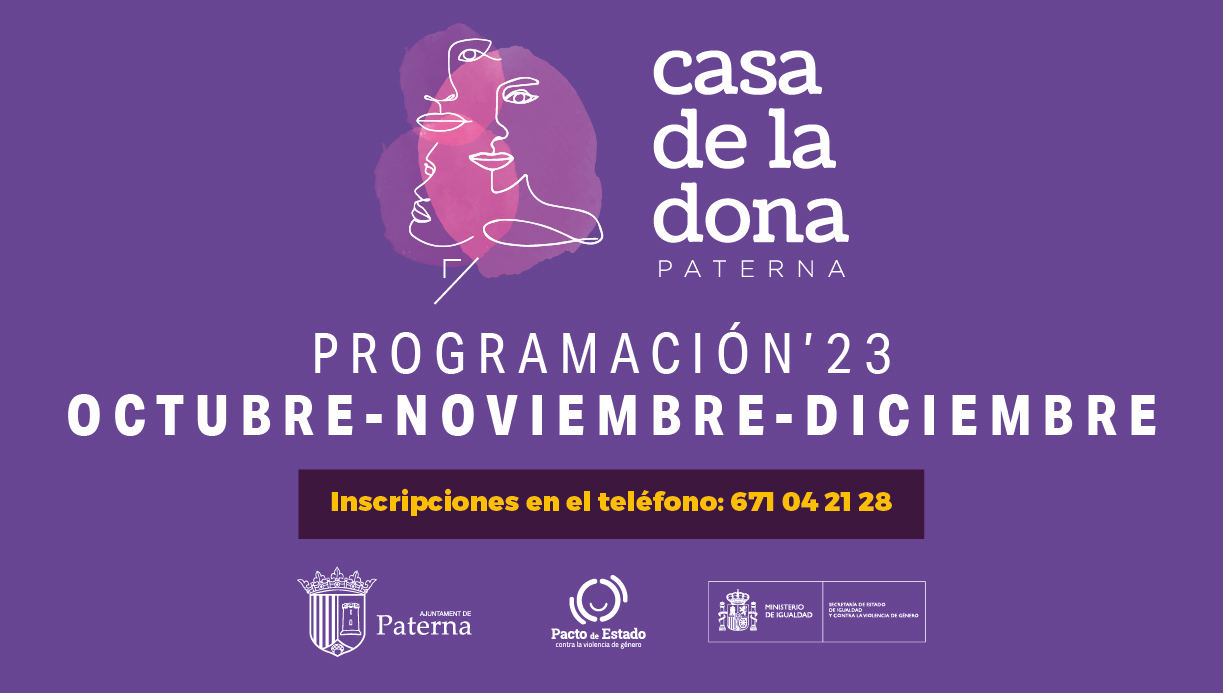 Programación Casa de la Dona OCT-NOV-DIC
