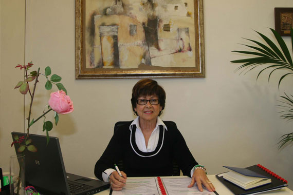 Mari Moreno, defensora del Vecino, en su despacho