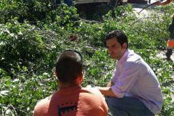 El alcalde, esta mañana firmando la providencia de solicitud de la revisión catastral