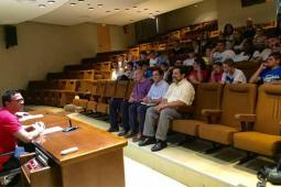 Juan Antonio Sagredo participa en la recepción del grupo de menores alemanes del programa de intercambio del Centro de Acogida de Menores La Salle-Amigó