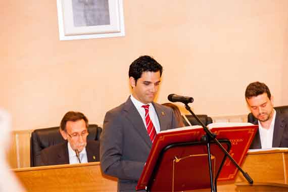 El Alcalde de Paterna, Juan Antonio Sagredo durante el acto de investidura