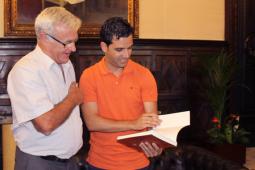 Sagredo, alcalde de Paterna, en su encuentro con Joan Ribó, alcalde de Valencia