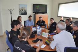 Reunión del alcalde Sagredo con la policía local
