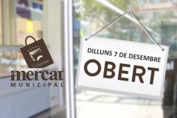 El Mercado Municipal de Paterna permanecerá abierto el próximo 7 de diciembre