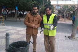 Imagen de la visita del alcalde a las obras del Clot