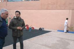 El Alcalde compruebe el avance de las obras en los colegios