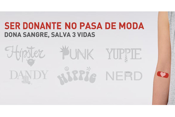 Cartel promocional de la campaña de donación de sangre