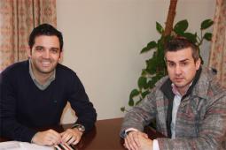 El Alcalde de Paterna, Juan Antonio Sagredo, junto con el presidente de Táctica, Leopoldo Moltó