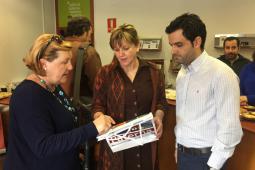El Alcalde de Paterna, Juan Antonio Sagredo junto con la diputada provincial de Turismo, Pilar Moncho y la concejal de Tradicions, Cultura i Foc de Paterna, Paqui Periche