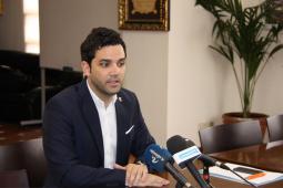El alcalde de Paterna durante la reunión