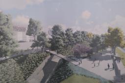 Imagen del parque lineal proyectado