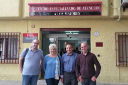 El concejal Fernández durante la inauguración de la semana de la tercera edad