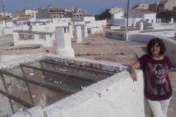 Carmen Gaya en el entorno de las cuevas
