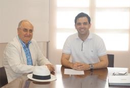El Alcalde de Paterna, Juan Antonio Sagredo junto con el secretario general adjunto de FERRMED, Francisco Garcia Calvo