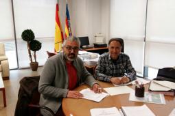 Juanma Ramón, Tinent d’Alcaldia de Polítiques Inclusives amb Antonio Raya, Director General de Diversitat Funcional