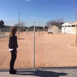 Nuria Campos en la zona ver de Fuente del Jarro