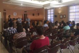 Recepción de los estudiantes de la 