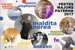 Maldita Nerea, Space Elephants y un tobogán gigante acuático, en las Fiestas Mayores de Paterna
