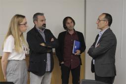 Visita del diputado provincial, Bartolomé Nofuentes