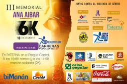 Cartel de la tercera edición de la carrera contra la violencia de género Ana Aibar