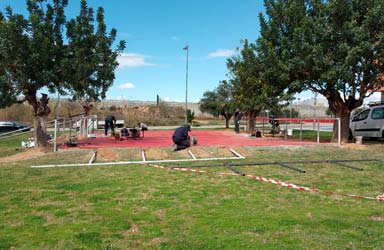 L'Ajuntament finalitza una pista de patinatge en Santa Rita i el condicionament de les pistes de petanca del Parc Central 