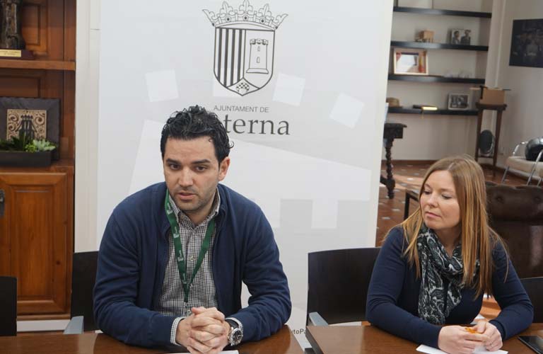 Rueda de prensa con el alcalde, Juan Antonio Sagredo y la Teniente de alcalde, Eva Pérez