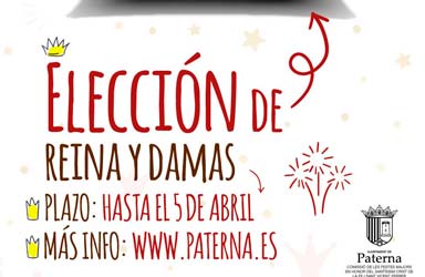 Paterna abre el plazo para elegir a su nueva Reina de las Fiestas Mayores