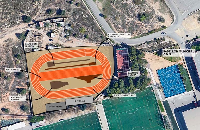  El Alcalde de Paterna anuncia la construcción de una Pista de Atletismo en la Ciudad Deportiva Municipal