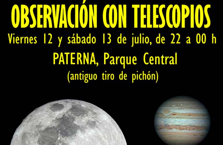 Paterna celebrará una jornada astronómica este fin de semana en el Parc Central
