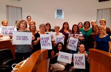 El Ayuntamiento de Paterna se suma este viernes a la Noche Violeta 