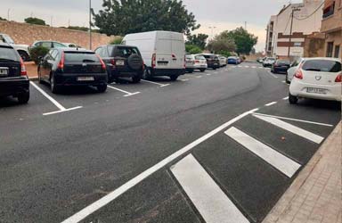 El Ayuntamiento de Paterna habilita un nuevo espacio de aparcamiento con 40 plazas en la calle Federico García Lorca