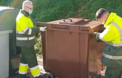 Paterna instala 26 contenedores marrones en Bovalar con los que reciclará 328t de materia orgánica al año
