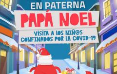 Papá Noel visitará en Paterna a los niños y niñas que estén confinados en sus casas por la Covid-19