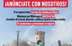 Paterna lanza “Hoy no cocines”, la campaña de apoyo al servicio de comida para llevar de cafeterías, bares y restaurantes de la ciudad