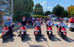 La movilidad eléctrica sostenible llega a las áreas empresariales de Paterna con la puesta en marcha del servicio de motosharing