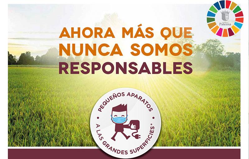 Una nueva edición de la campaña de reciclaje de aparatos eléctricos llega el lunes a Paterna 
