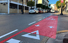 El Ayuntamiento de Paterna crea un nuevo tramo de carril bici y patinete de 970 metros