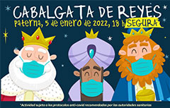 Paterna cambia el recorrido de su Cabalgata de Reyes, establece 3 puntos estáticos de reparto de caramelos y entregará mascarillas infantiles