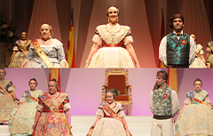 Paterna exalta a las nuevas Falleras Mayores de la ciudad, Verónica Amorós y Lucía Pedregal