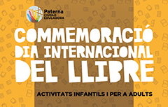 L'Ajuntament de Paterna commemora el Dia Internacional del Llibre amb dos programes replets de cultura