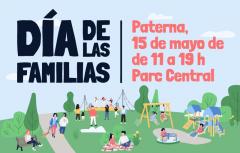 Paterna celebrarà el Dia de les Famílies amb jocs, tallers, espectacles i una paella gegant en el Parc Central