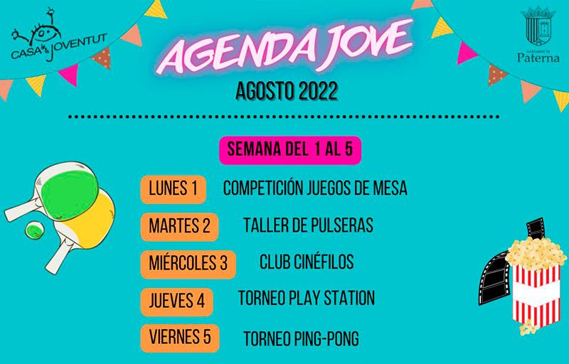 La Casa de la Juventud de Paterna estrena agenda joven para agosto