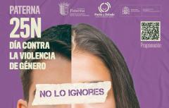 Bajo el lema No lo ignores, no te calles, Paterna hace un llamamiento a la ciudadanía contra la violencia de género