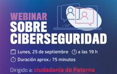 La Oficina Smart City de Paterna lanza un webinar sobre Ciberseguridad abierto al tejido comercial y a la ciudadanía