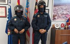La Policía Local de Paterna que blindará la Cordà en el dispositivo especial de este domingo irá equipada por primera vez con uniformes ignífugos