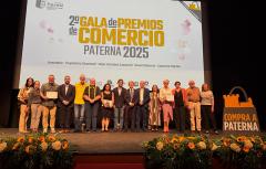 El Ayuntamiento de Paterna saca músculo del potencial comercial de la ciudad en la II Gala de Premios del comercio local