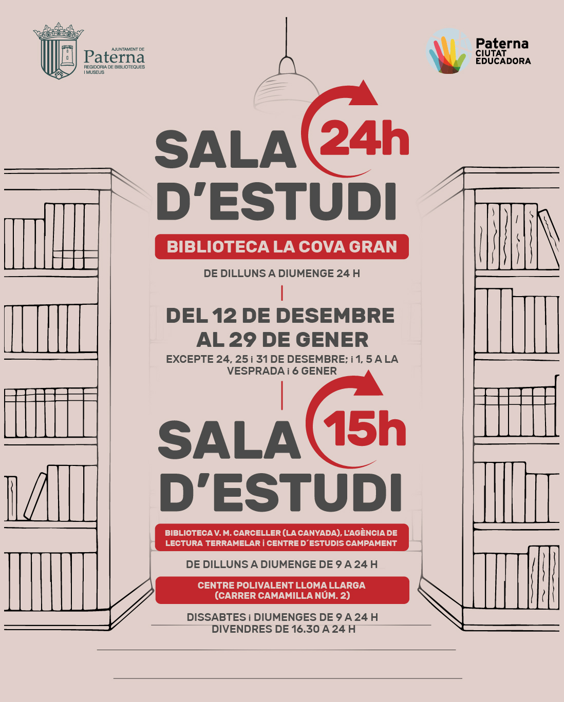 Horari biblioteques ampliat